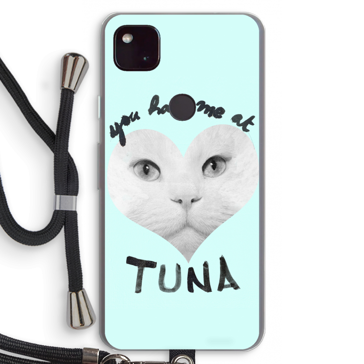 You had me at tuna: Pixel 4a 5G Transparant Hoesje met koord