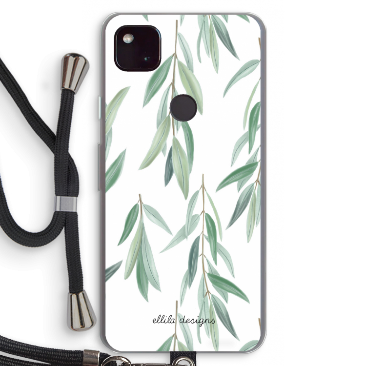 Branch up your life: Pixel 4a 5G Transparant Hoesje met koord