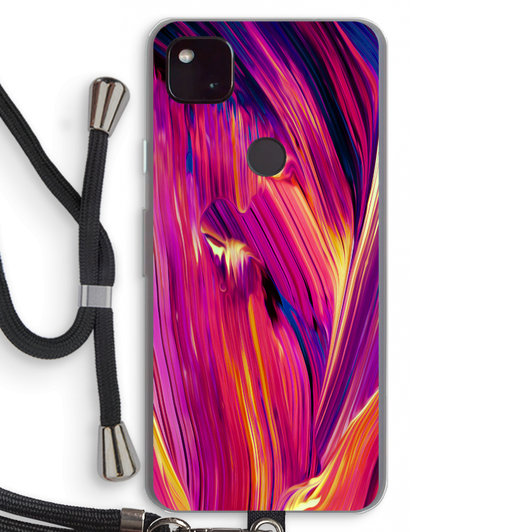 Phoenix: Pixel 4a 5G Transparant Hoesje met koord