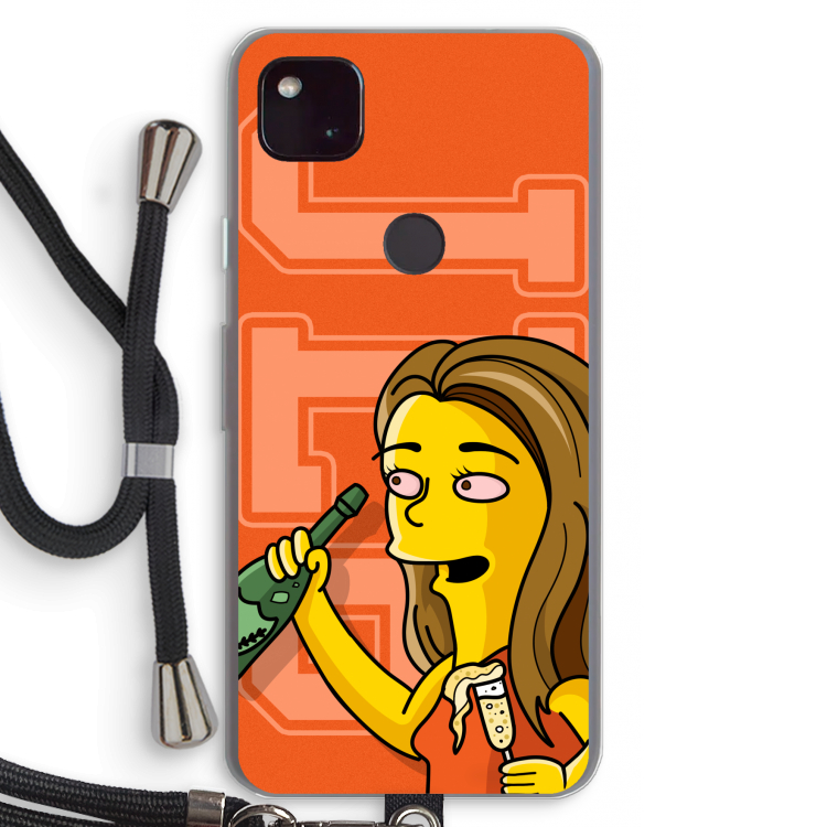 Jamie Lee Simpson: Pixel 4a 5G Transparant Hoesje met koord