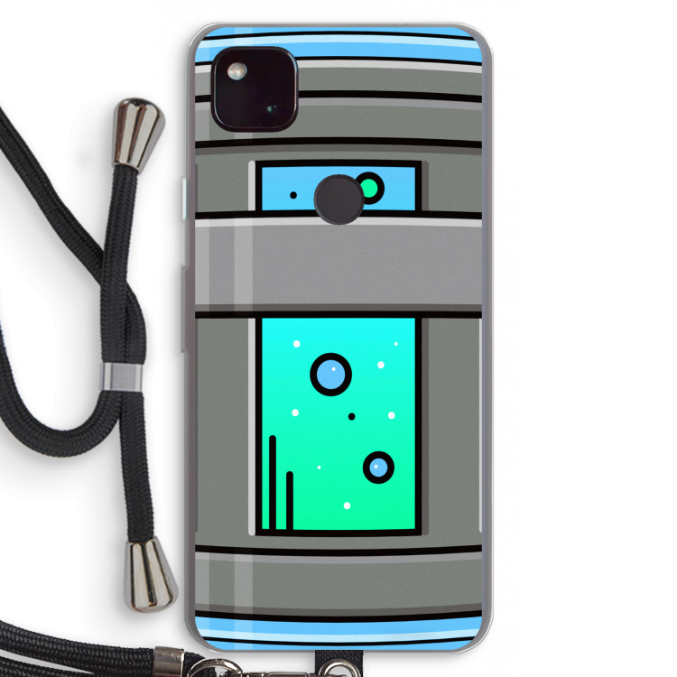 Chug Bottle: Pixel 4a 5G Transparant Hoesje met koord