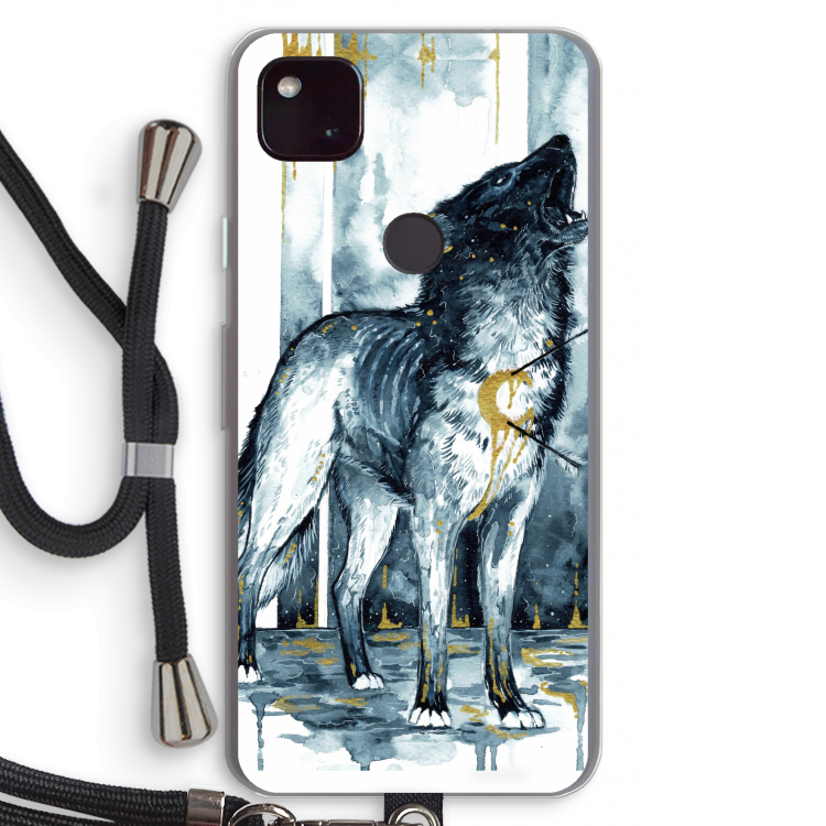 Bleeding Soul: Pixel 4a 5G Transparant Hoesje met koord