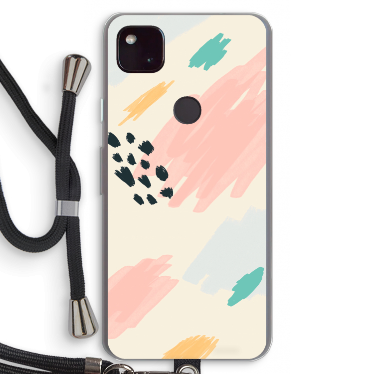 Sunday Chillings: Pixel 4a 5G Transparant Hoesje met koord