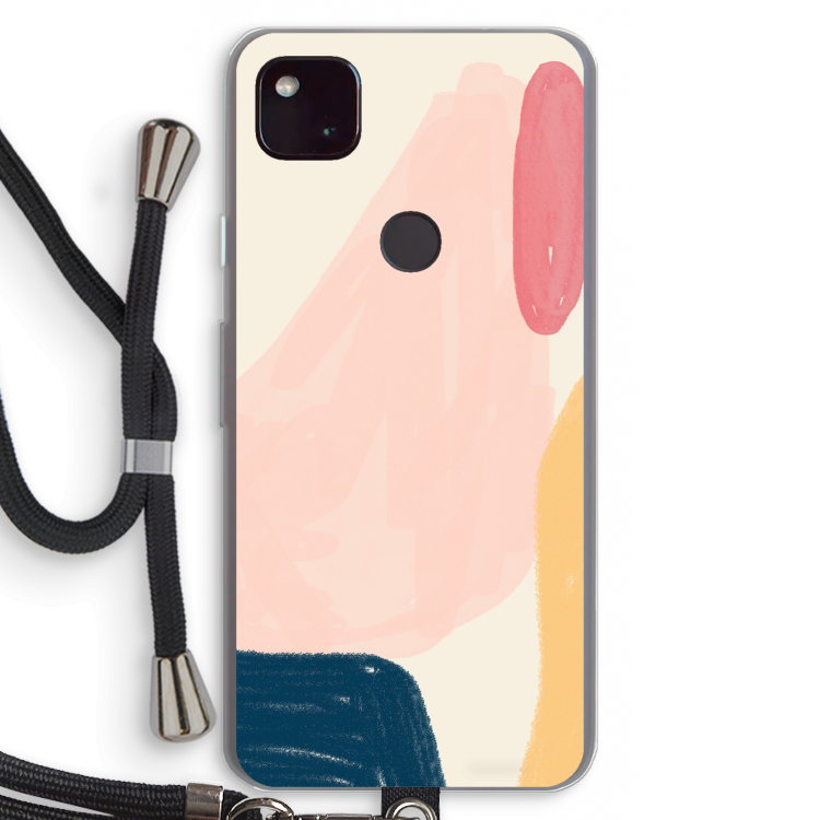 Saturday Flow: Pixel 4a 5G Transparant Hoesje met koord