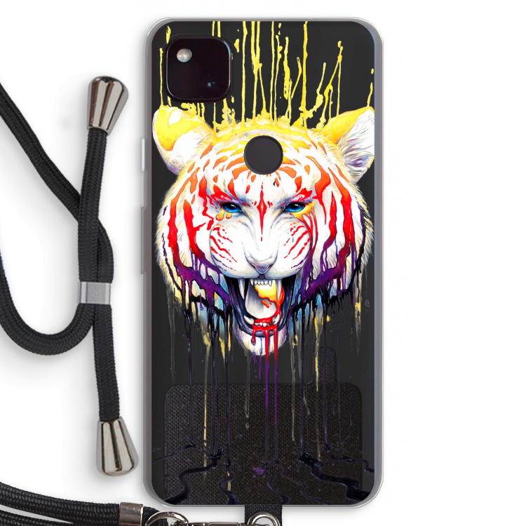 Fading: Pixel 4a 5G Transparant Hoesje met koord