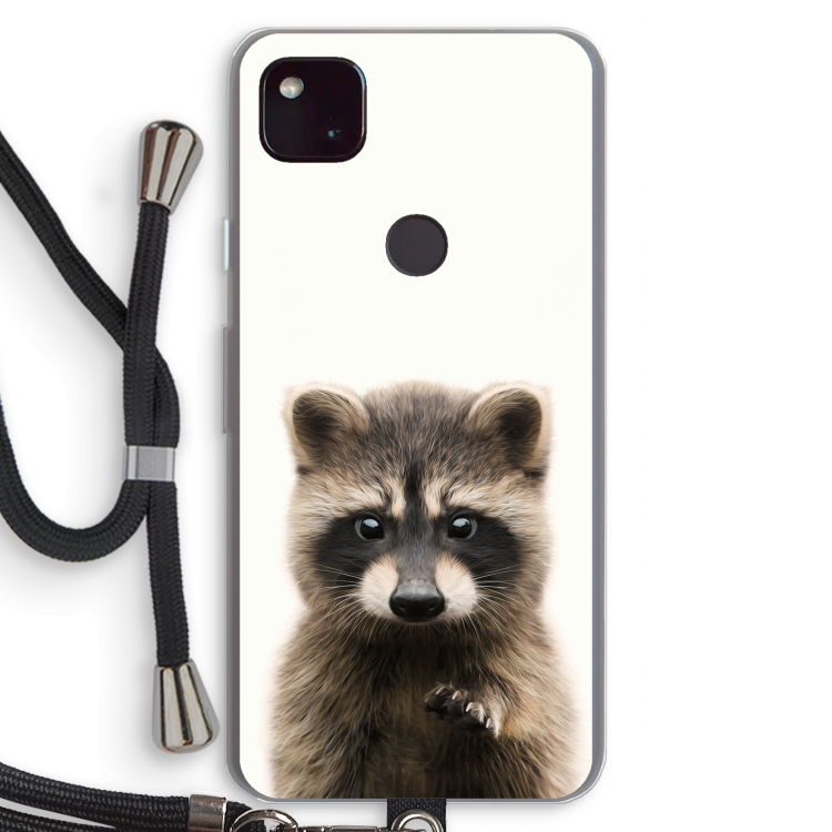 Rocco: Pixel 4a 5G Transparant Hoesje met koord