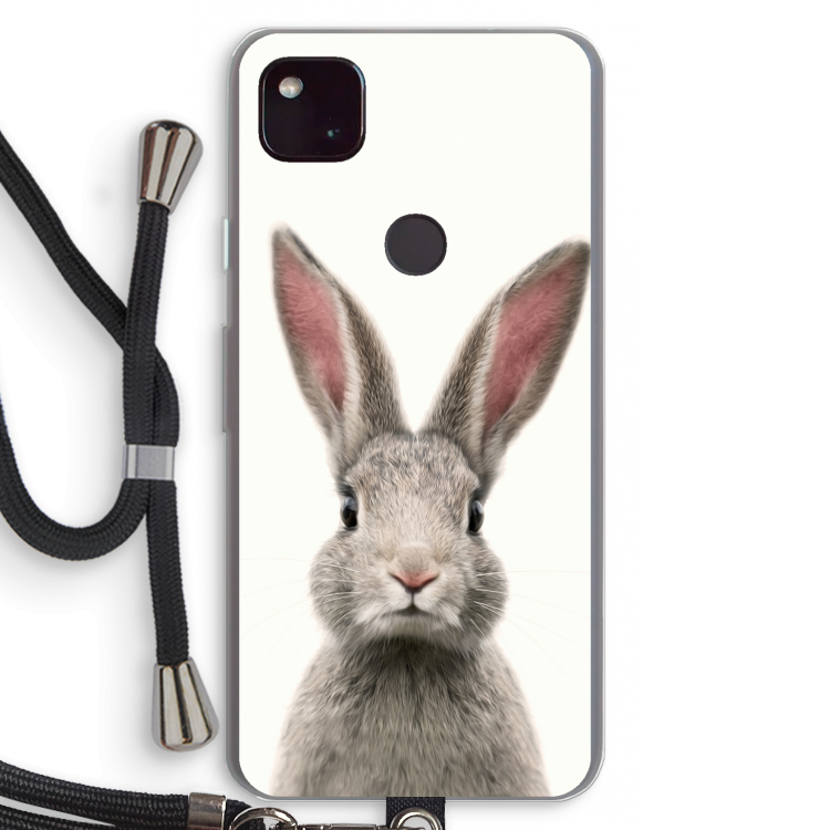 Daisy: Pixel 4a 5G Transparant Hoesje met koord