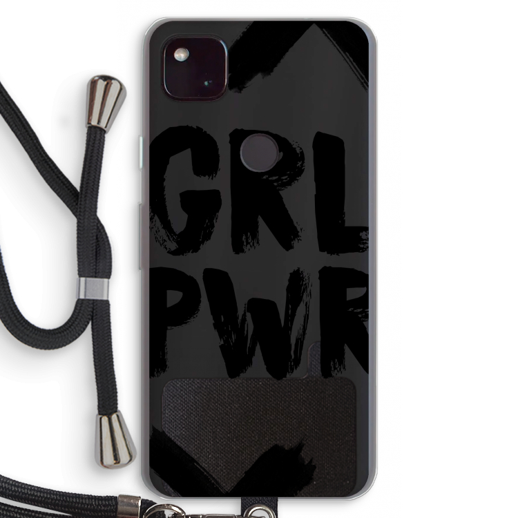 Girl Power #2: Pixel 4a 5G Transparant Hoesje met koord
