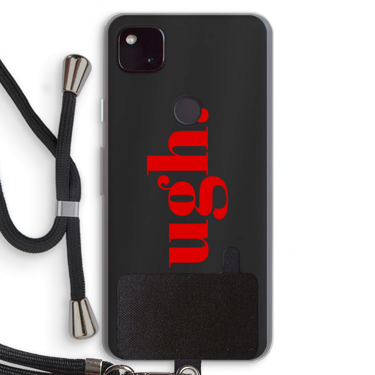 Ugh: Pixel 4a 5G Transparant Hoesje met koord