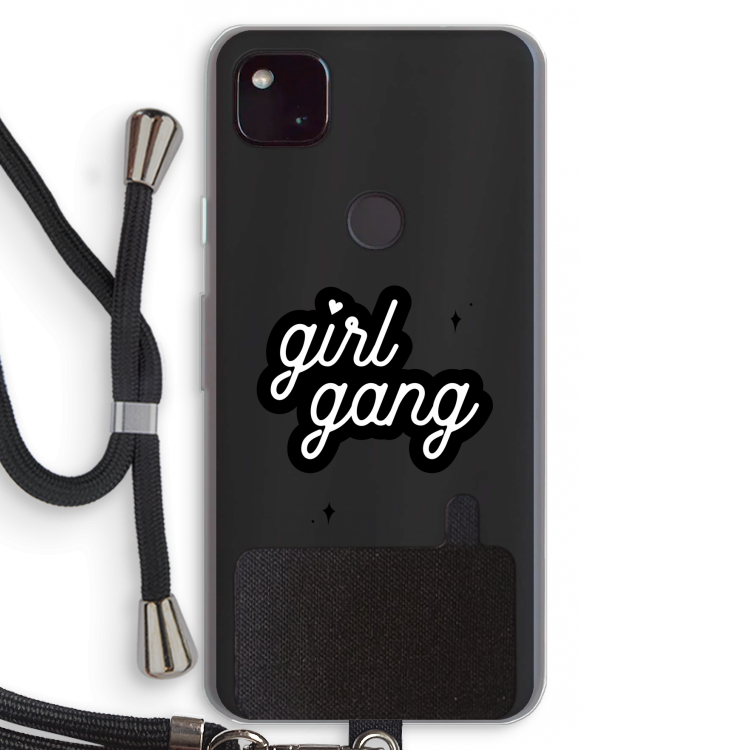 Girl Gang: Pixel 4a 5G Transparant Hoesje met koord