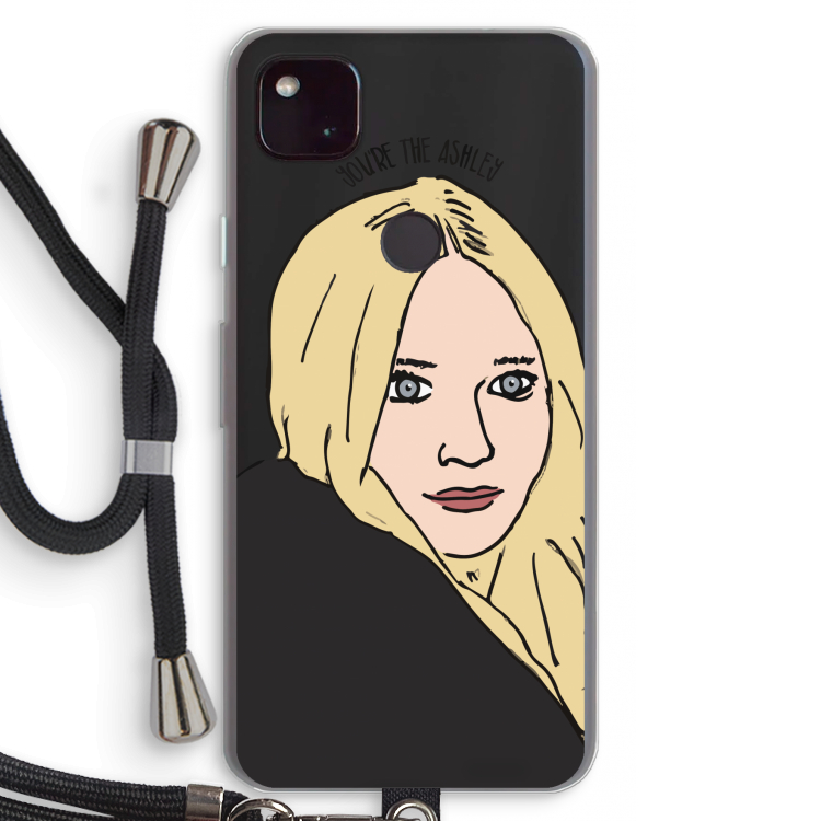Ashley: Pixel 4a 5G Transparant Hoesje met koord