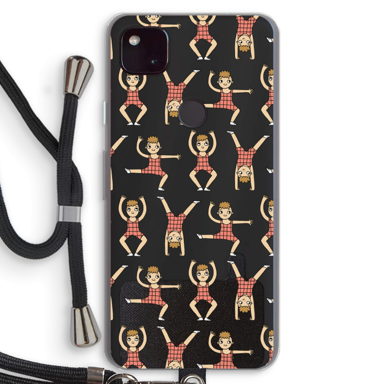 Gymboys: Pixel 4a 5G Transparant Hoesje met koord