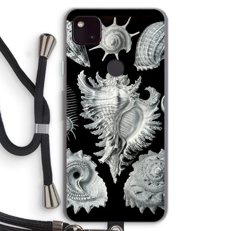 Haeckel Prosobranchia: Pixel 4a 5G Transparant Hoesje met koord