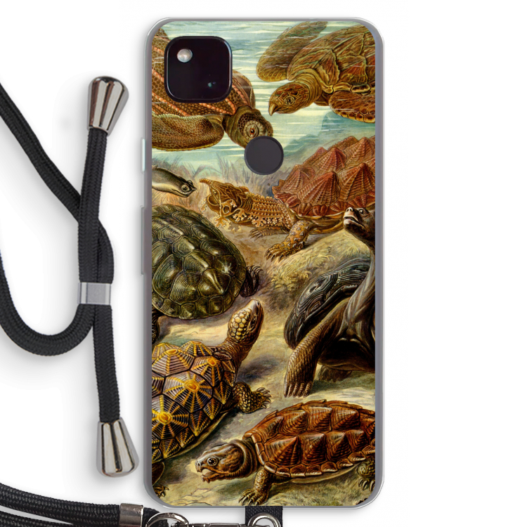 Haeckel Chelonia: Pixel 4a 5G Transparant Hoesje met koord