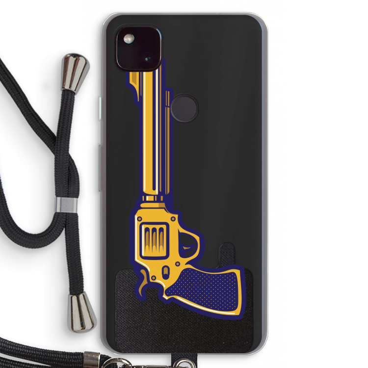 Pew Pew Pew: Pixel 4a 5G Transparant Hoesje met koord