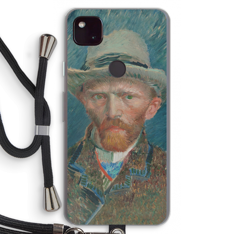 Van Gogh: Pixel 4a 5G Transparant Hoesje met koord