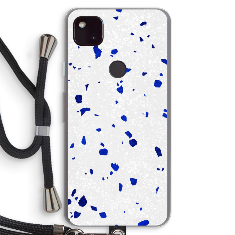 Terrazzo N°5: Pixel 4a 5G Transparant Hoesje met koord