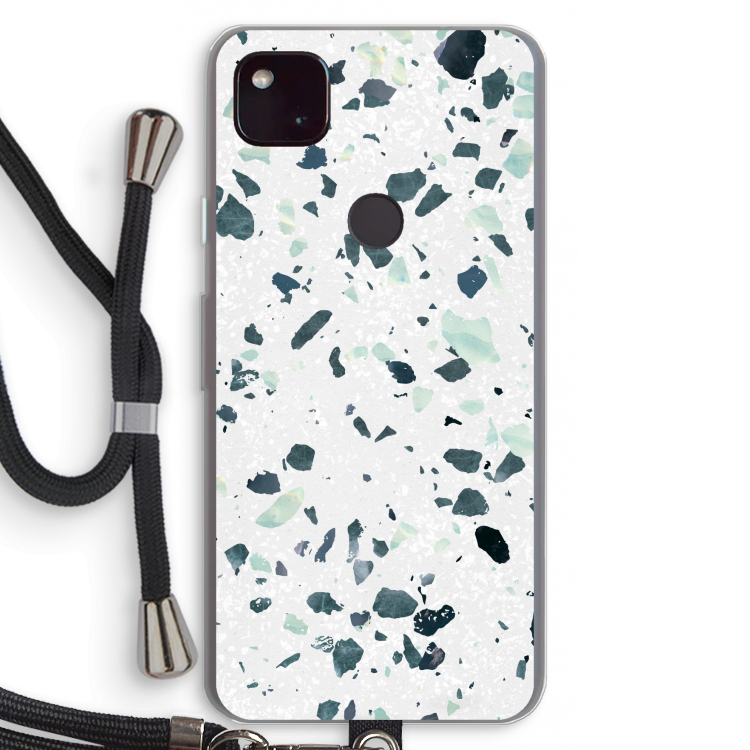 Terrazzo N°2: Pixel 4a 5G Transparant Hoesje met koord
