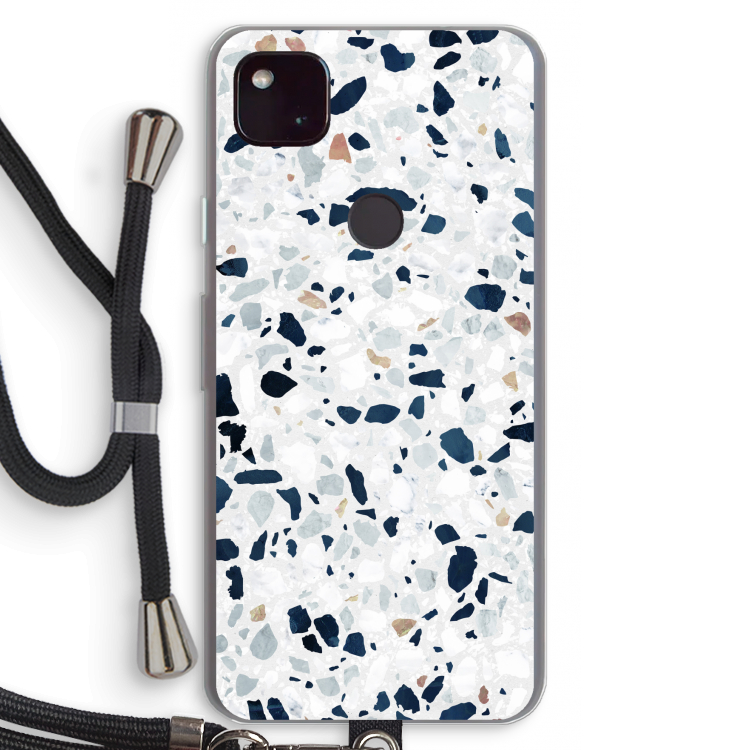 Terrazzo N°1: Pixel 4a 5G Transparant Hoesje met koord