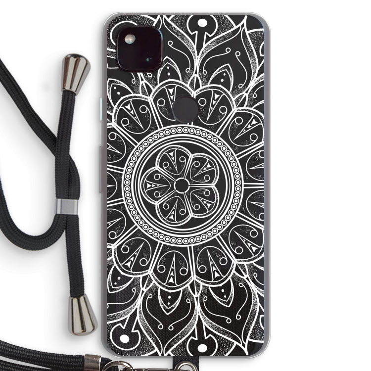 Roses Are Red: Pixel 4a 5G Transparant Hoesje met koord