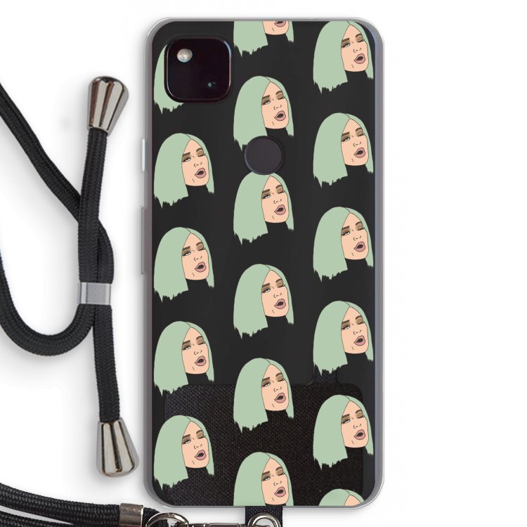 King Kylie: Pixel 4a 5G Transparant Hoesje met koord