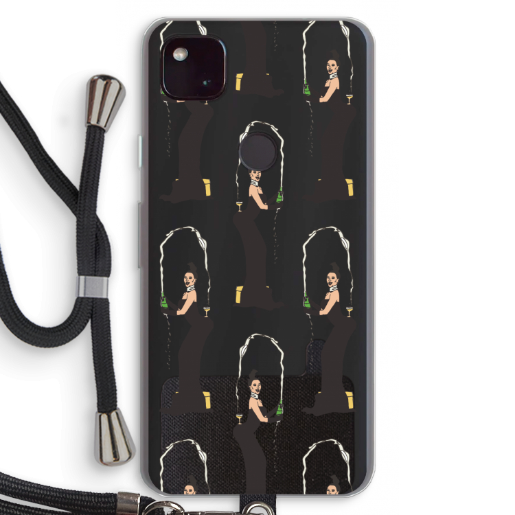 Pop Some Kim: Pixel 4a 5G Transparant Hoesje met koord