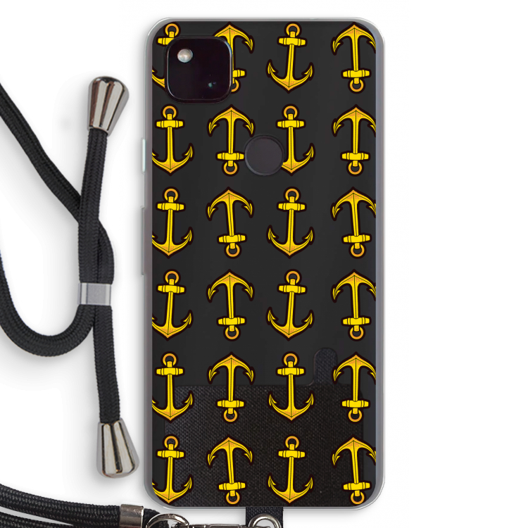 Musketon Anchor: Pixel 4a 5G Transparant Hoesje met koord