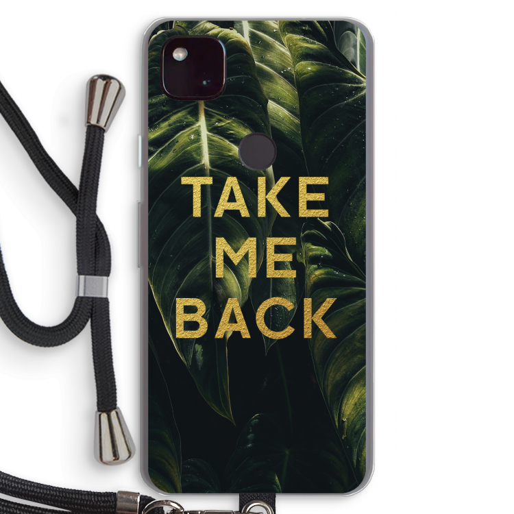 Take me back: Pixel 4a 5G Transparant Hoesje met koord