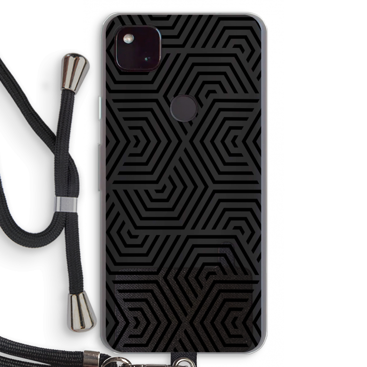 Magic pattern: Pixel 4a 5G Transparant Hoesje met koord