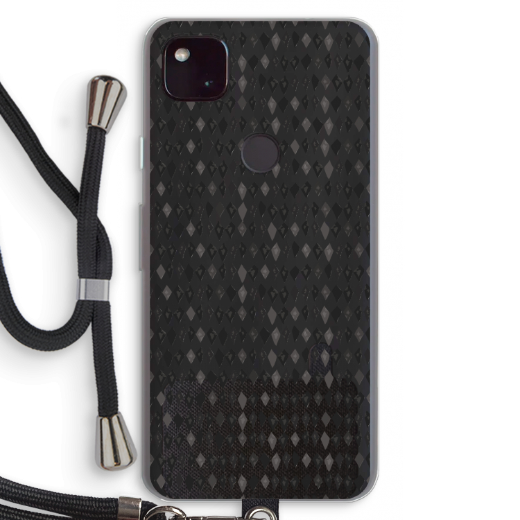 Crazy shapes: Pixel 4a 5G Transparant Hoesje met koord