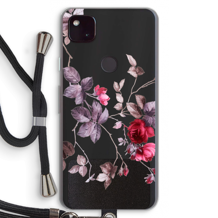 Mooie bloemen: Pixel 4a 5G Transparant Hoesje met koord