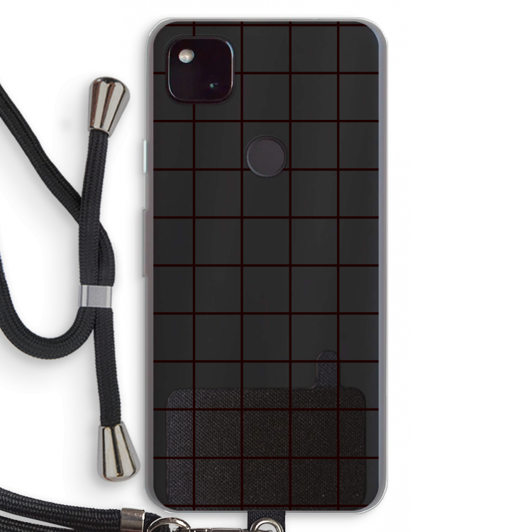Rooster: Pixel 4a 5G Transparant Hoesje met koord