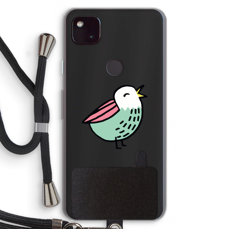 Birdy: Pixel 4a 5G Transparant Hoesje met koord