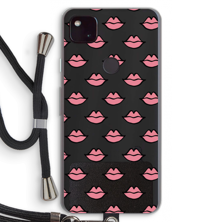 Lipjes: Pixel 4a 5G Transparant Hoesje met koord