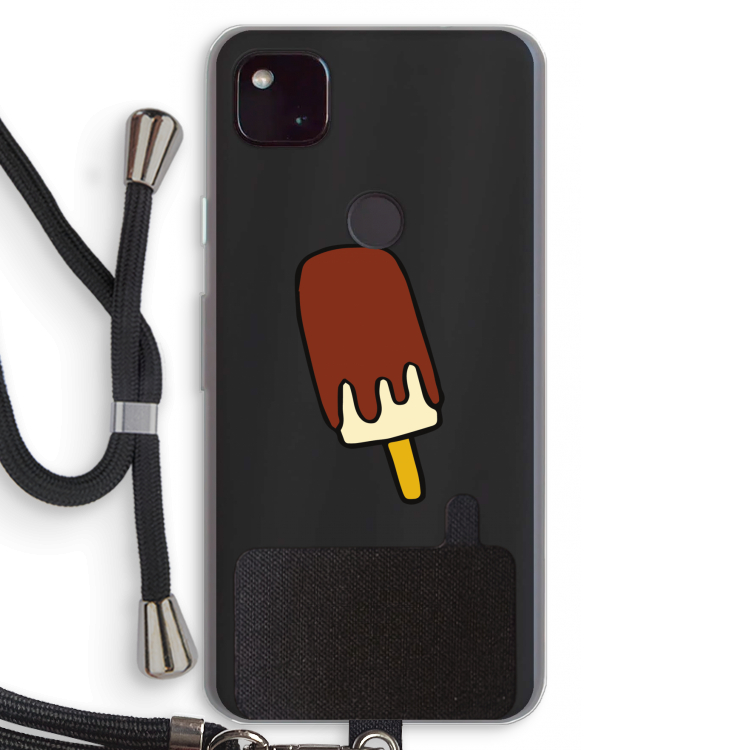 Frisco: Pixel 4a 5G Transparant Hoesje met koord