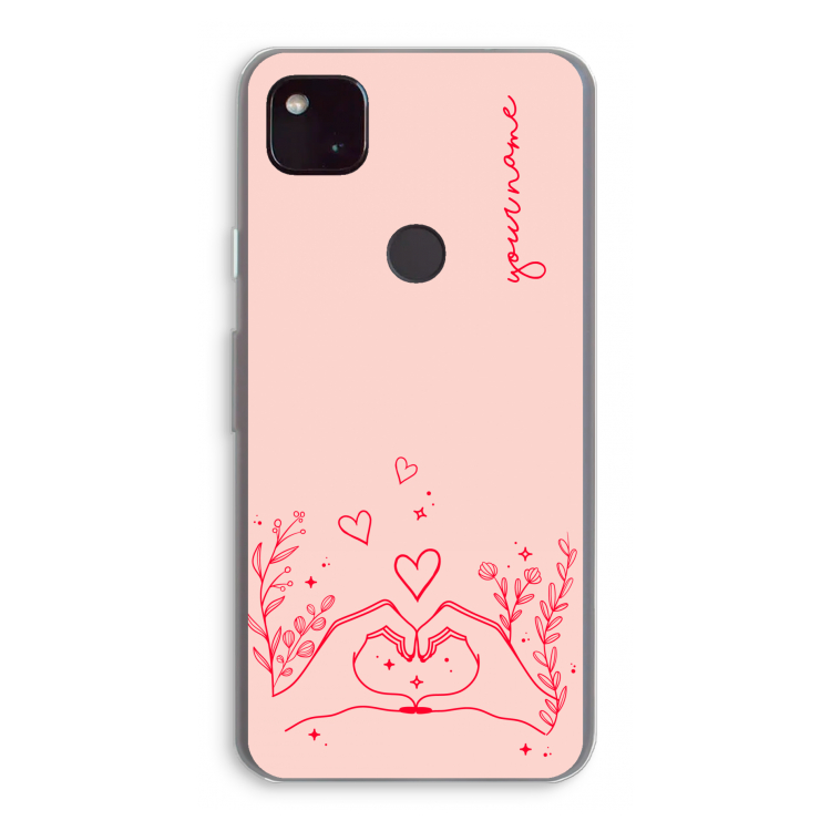 Love is in the air: Google Pixel 4a 5G Transparant Hoesje