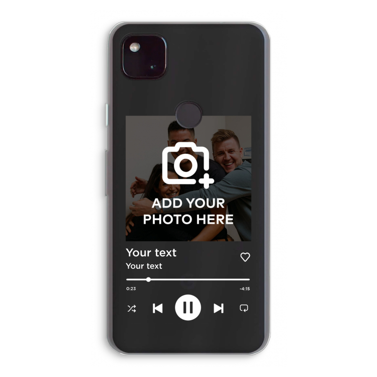 Music Player: Google Pixel 4a 5G Transparant Hoesje