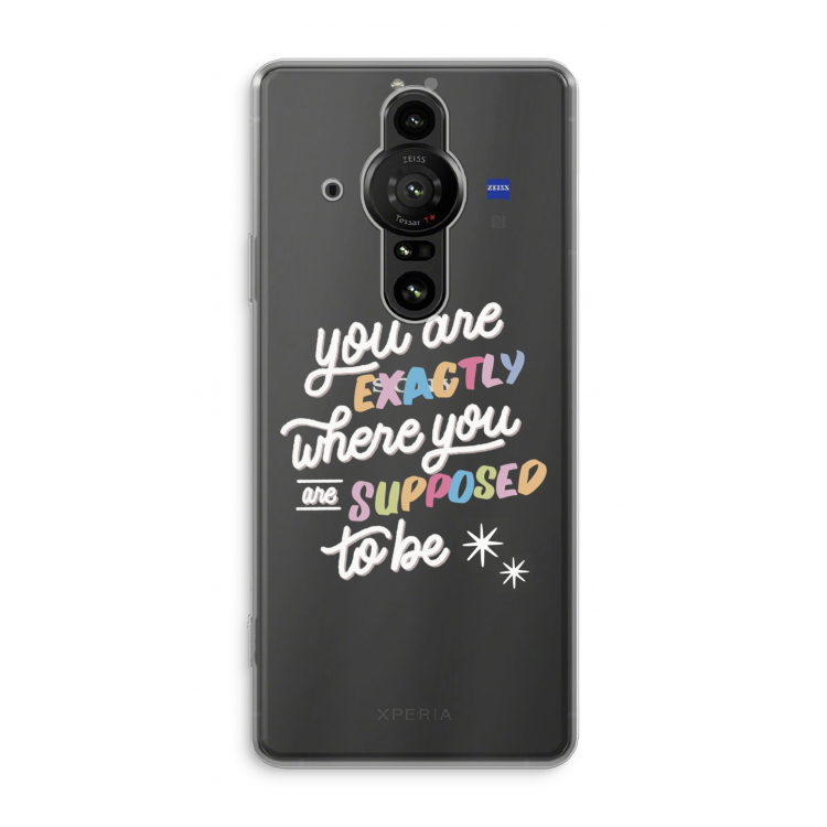 Right Place: Sony Xperia Pro-I Transparant Hoesje