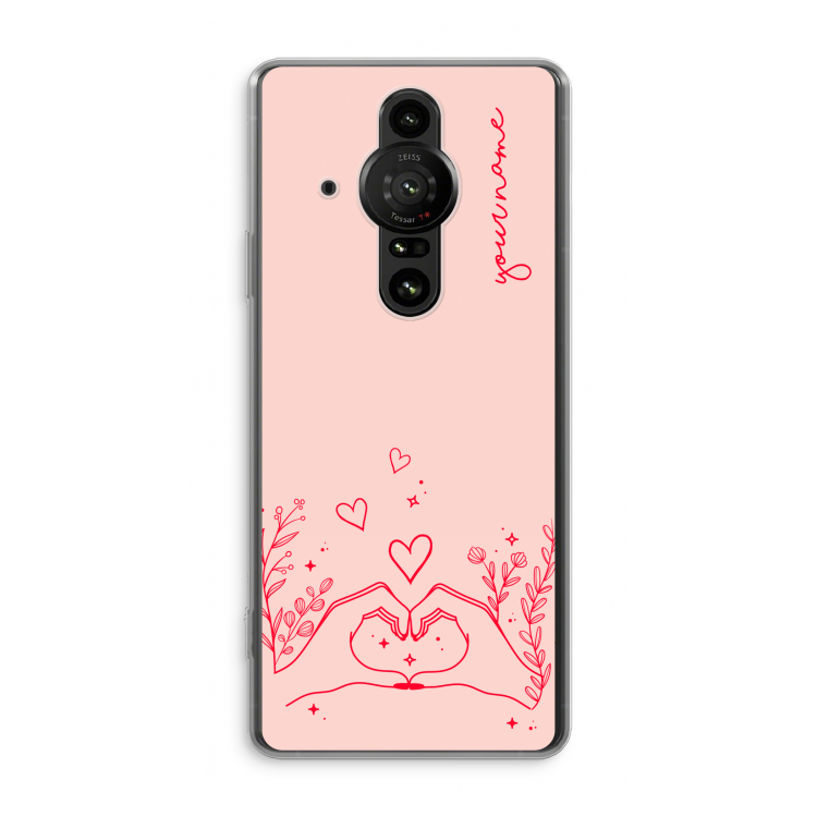 Love is in the air: Sony Xperia Pro-I Transparant Hoesje
