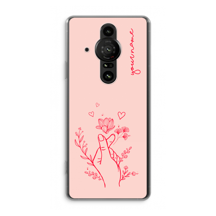 Giving Flowers: Sony Xperia Pro-I Transparant Hoesje