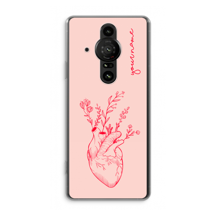 Blooming Heart: Sony Xperia Pro-I Transparant Hoesje