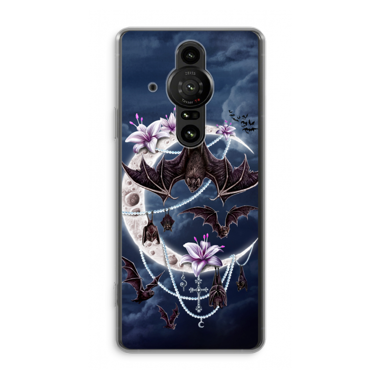 Vleermuizen Maan: Sony Xperia Pro-I Transparant Hoesje