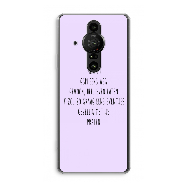 GSM: Sony Xperia Pro-I Transparant Hoesje