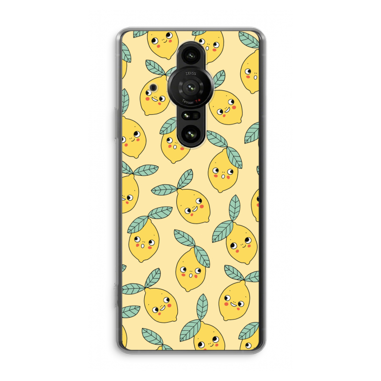 Citroenen: Sony Xperia Pro-I Transparant Hoesje