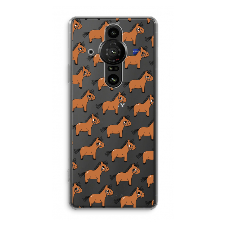 Pony: Sony Xperia Pro-I Transparant Hoesje