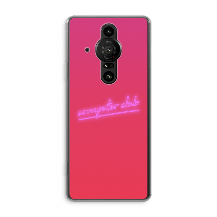 Vice Glow: Sony Xperia Pro-I Transparant Hoesje