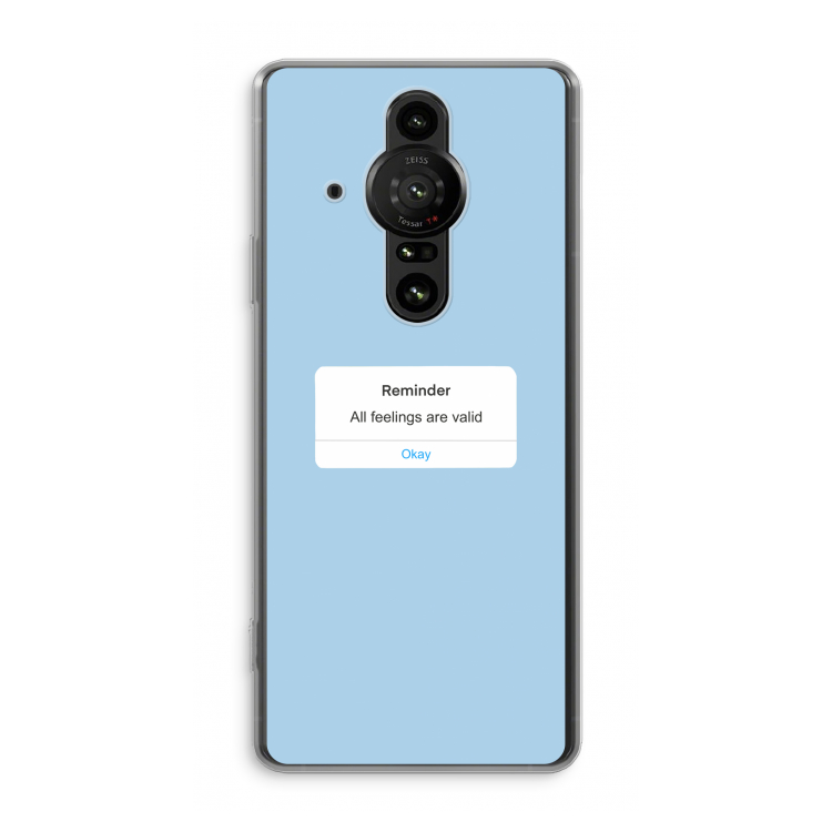 Reminder: Sony Xperia Pro-I Transparant Hoesje