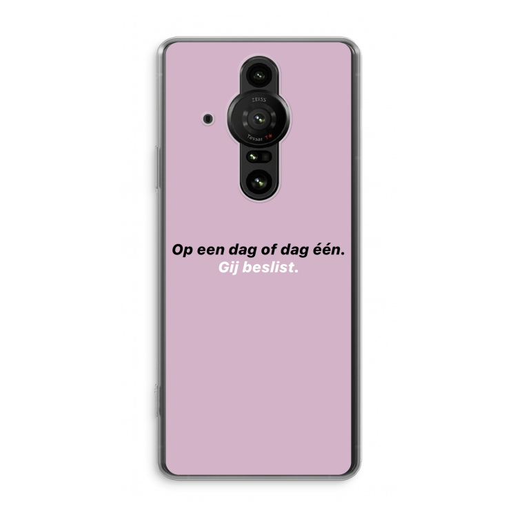 gij beslist: Sony Xperia Pro-I Transparant Hoesje
