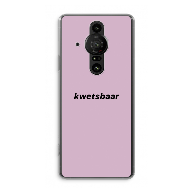 kwetsbaar: Sony Xperia Pro-I Transparant Hoesje