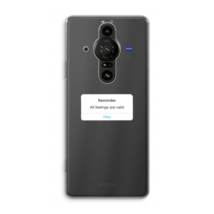 Reminder: Sony Xperia Pro-I Transparant Hoesje